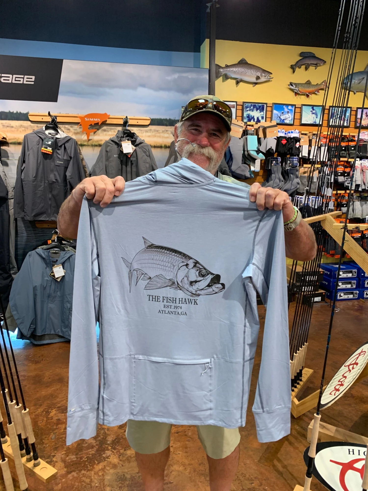 Simms SolarFlex Guide Cooling Hoody-New Tarpon Art 1 Simms SolarFlex Guide Cooling Hoody-New Tarpon Art